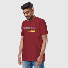 Load image into Gallery viewer, SUCCESS WIRE &quot;POSITIVE VIBES ALL DAY&quot; Short Sleeve Premium T-Shirt for Men (3 Color Variants)
