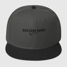 Load image into Gallery viewer, SUCCESS WIRE Solid Black Logo High-profile Snapback Hat for Women (17 color Variations)
