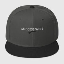 Load image into Gallery viewer, SUCCESS WIRE White w/ Black Signature Logo High-profile Snapback Hat for Women (17 Color Variations)
