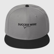 Load image into Gallery viewer, SUCCESS WIRE Solid Black Logo High-profile Snapback Hat for Women (17 color Variations)
