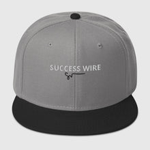 Load image into Gallery viewer, SUCCESS WIRE White w/ Black Signature Logo High-profile Snapback Hat for Women (17 Color Variations)
