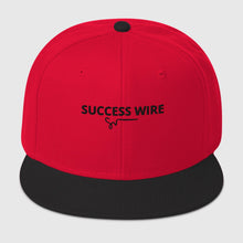 Load image into Gallery viewer, SUCCESS WIRE Solid Black Logo High-profile Snapback Hat for Women (17 color Variations)
