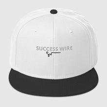 Load image into Gallery viewer, SUCCESS WIRE White w/ Black Signature Logo High-profile Snapback Hat for Women (17 Color Variations)
