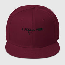 Load image into Gallery viewer, SUCCESS WIRE Solid Black Logo High-profile Snapback Hat for Women (17 color Variations)
