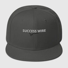 Load image into Gallery viewer, SUCCESS WIRE White w/ Black Signature Logo High-profile Snapback Hat for Women (17 Color Variations)
