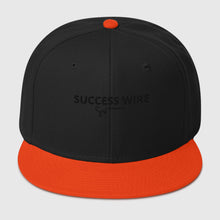 Load image into Gallery viewer, SUCCESS WIRE Solid Black Logo High-profile Snapback Hat for Women (17 color Variations)
