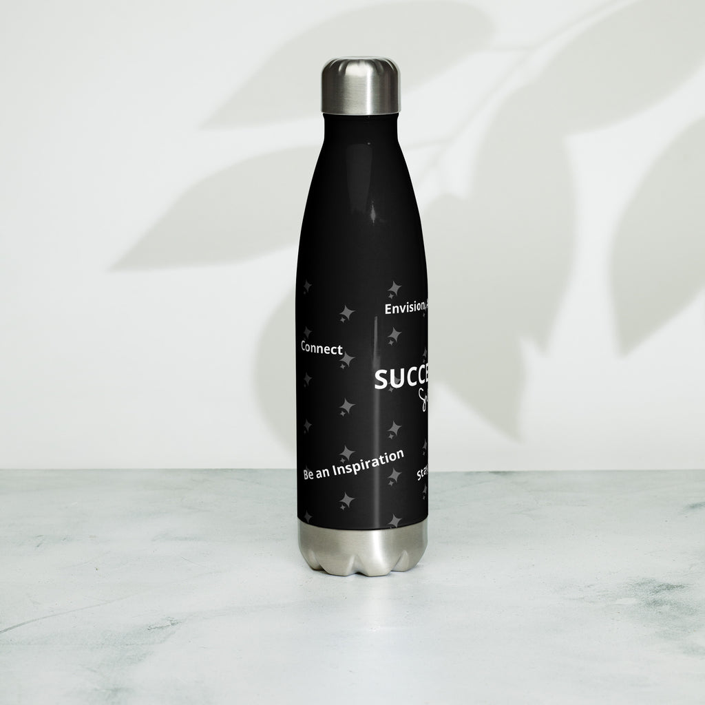 SUCCESS WIRE Exclusive Motivation Stainless Steel Water Bottle - 17 oz