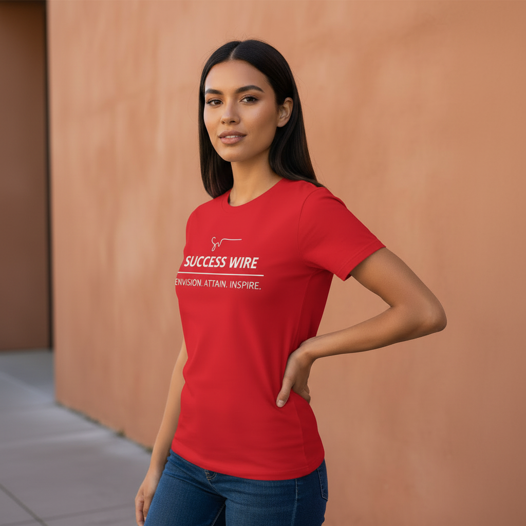 SUCCESS WIRE Bold Red T-shirt - Maya's Spark Version