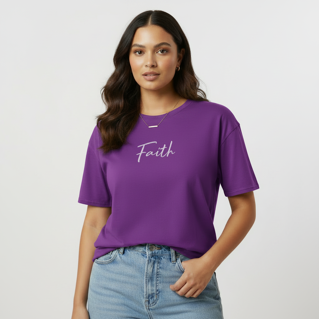 SUCCESS WIRE Faith Tee — True Purple
