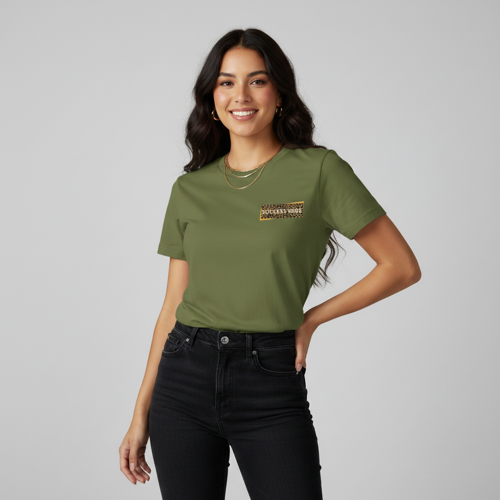 SUCCESS WIRE Olive Tee — Female