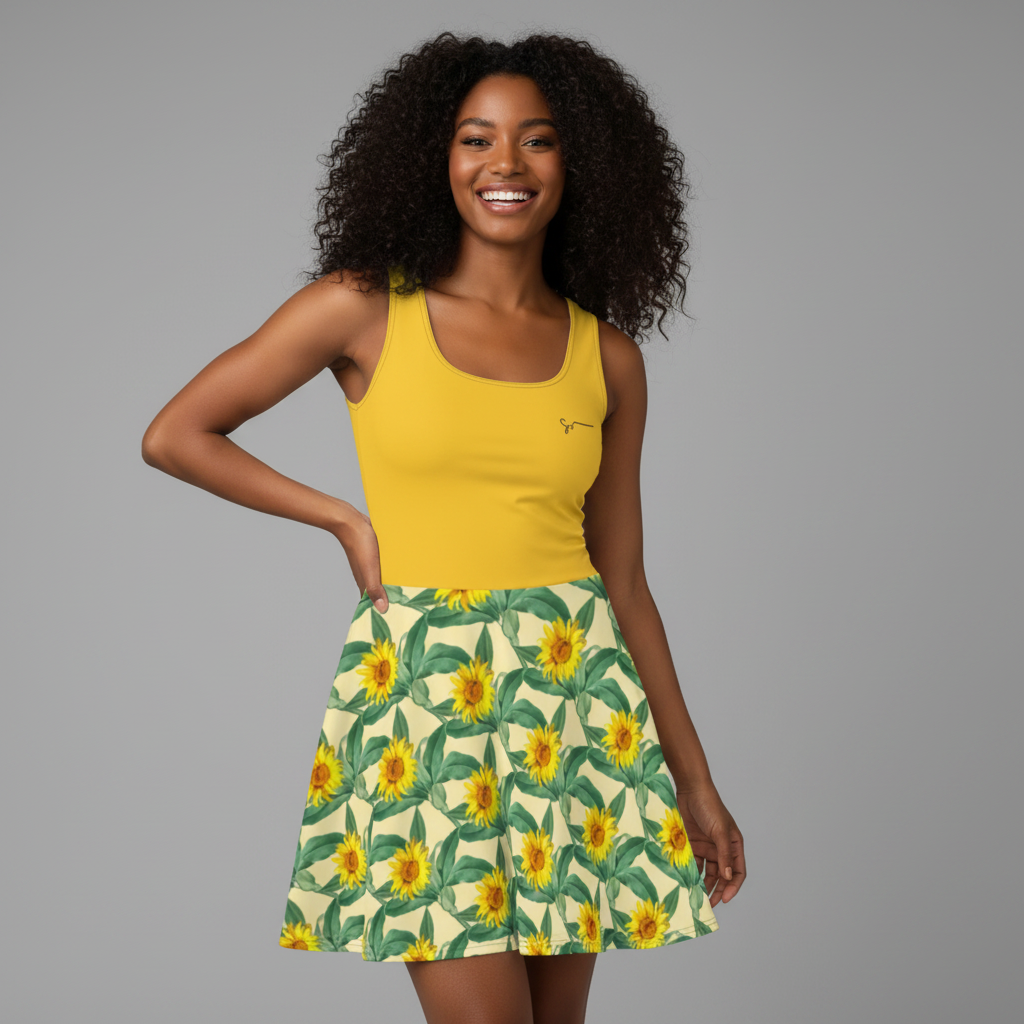Sunflower Skater Dress — Editorial