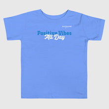 Load image into Gallery viewer, SUCCESS WIRE &quot;Positive Vibes All Day&quot; T-Shirt for Little Girls (2T-5T) (2 Color Variants)
