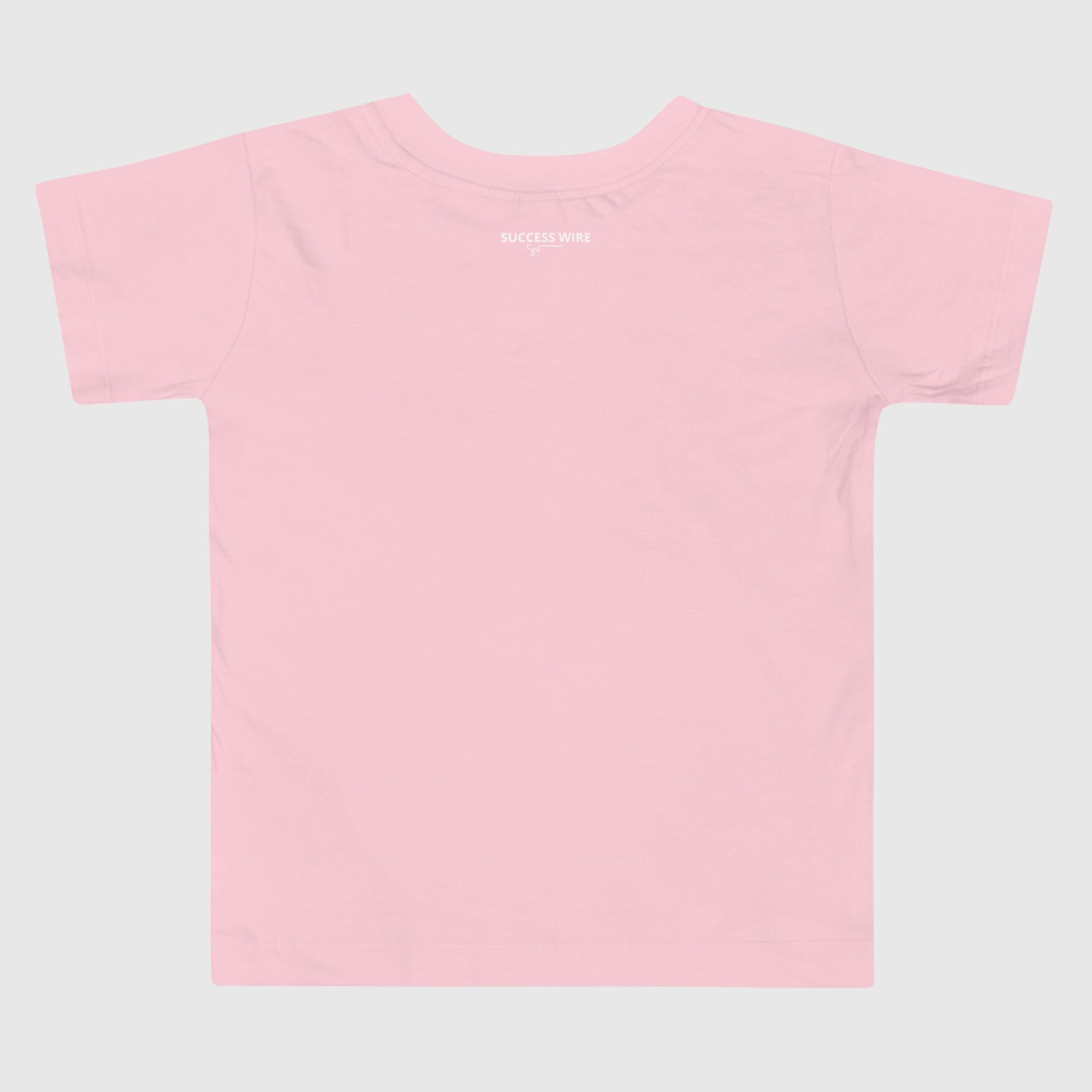 SUCCESS WIRE "Positive Vibes All Day" T-Shirt for Little Girls (2T-5T) (3 Color Variants)