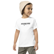 Load image into Gallery viewer, SUCCESS WIRE Unisex Black/White Logo Short Sleeve T-Shirt for Little Kids (2T-5T) (3 Color Variants)
