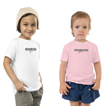 Load image into Gallery viewer, SUCCESS WIRE Unisex Black/White Logo Short Sleeve T-Shirt for Little Kids (2T-5T) (3 Color Variants)
