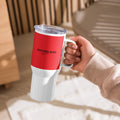 SUCCESS WIRE Travel mug with a handle