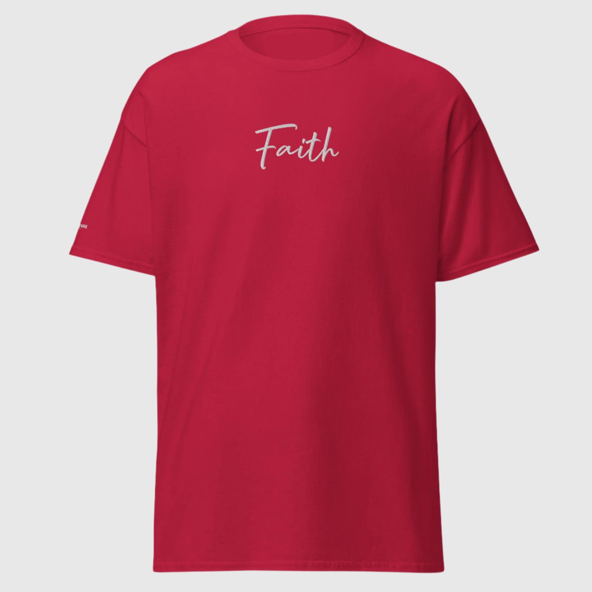 SUCCESS WIRE Unisex "Faith" Embroidered T-Shirt for Men and for Women (13 Color Variants)