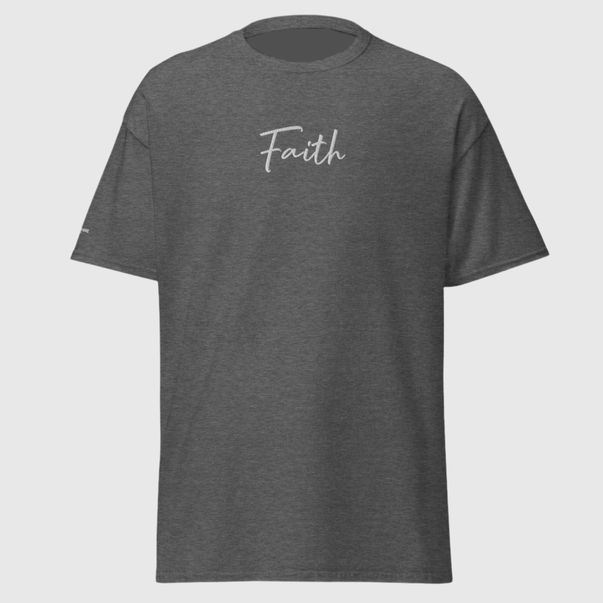 SUCCESS WIRE Unisex "Faith" Embroidered T-Shirt for Men and for Women (13 Color Variants)