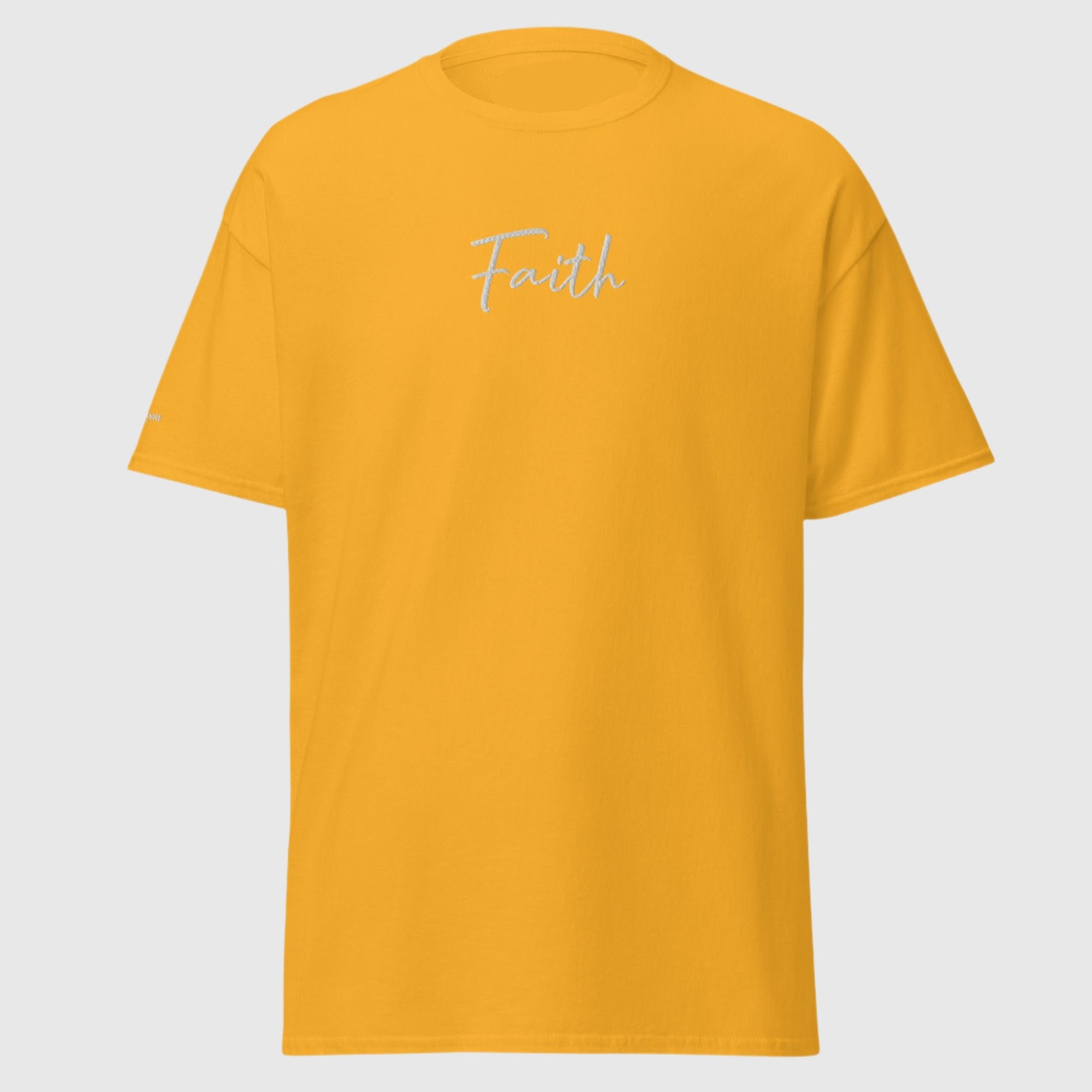 SUCCESS WIRE Unisex "Faith" Embroidered T-Shirt for Men and for Women (13 Color Variants)