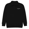 Black quarter zip pullover with 'SUCCESS WIRE' logo on a white background