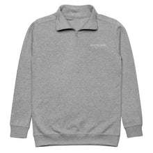 Load image into Gallery viewer, SUCCESS WIRE Carbon Gray quarter zip pullover with SUCCESS WIRE logo on a white background
