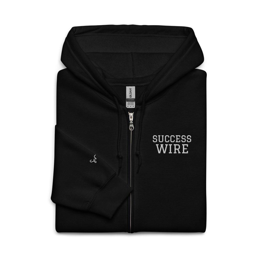 SUCCESS WIRE Elite Heavy Blend Zip Unisex Hoodie for Men and Women (8 Color Variants)