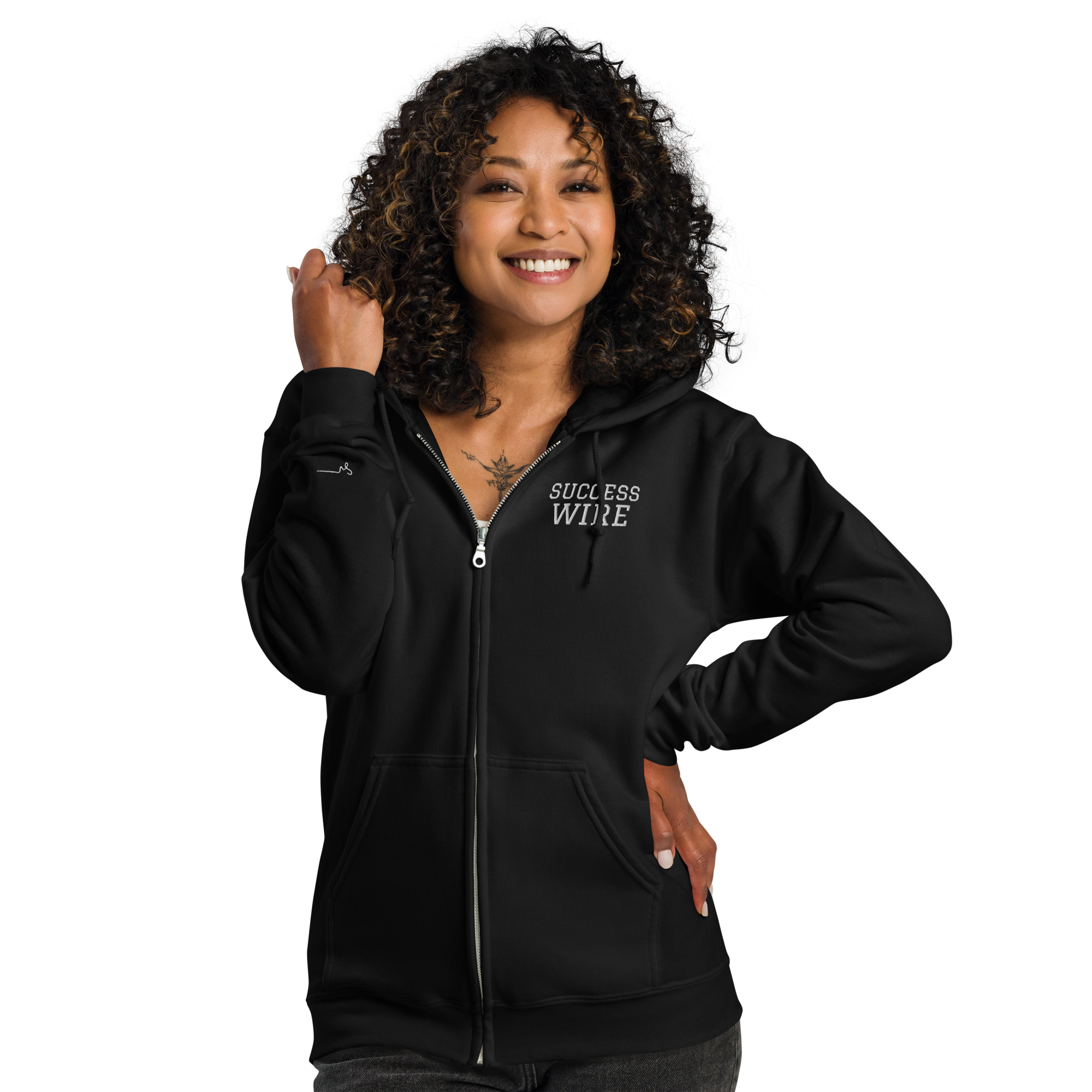 SUCCESS WIRE Elite Heavy Blend Zip Unisex Hoodie for Men and Women (8 Color Variants)