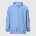 SUCCESS WIRE Heavy Blend Zip Hoodie for Women (Light Blue)