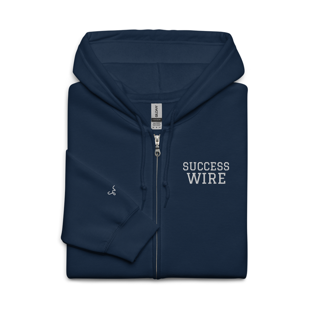 SUCCESS WIRE Elite Heavy Blend Zip Unisex Hoodie for Men and Women (8 Color Variants)