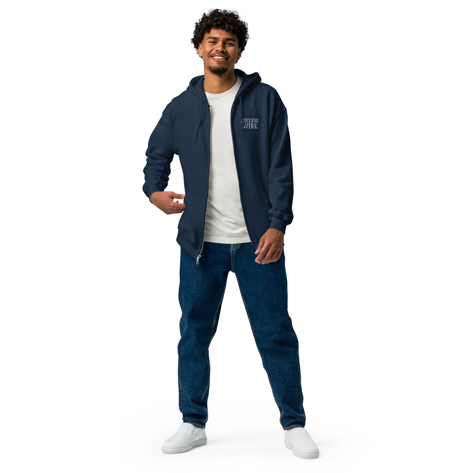 SUCCESS WIRE Elite Heavy Blend Zip Unisex Hoodie for Men and Women (8 Color Variants)