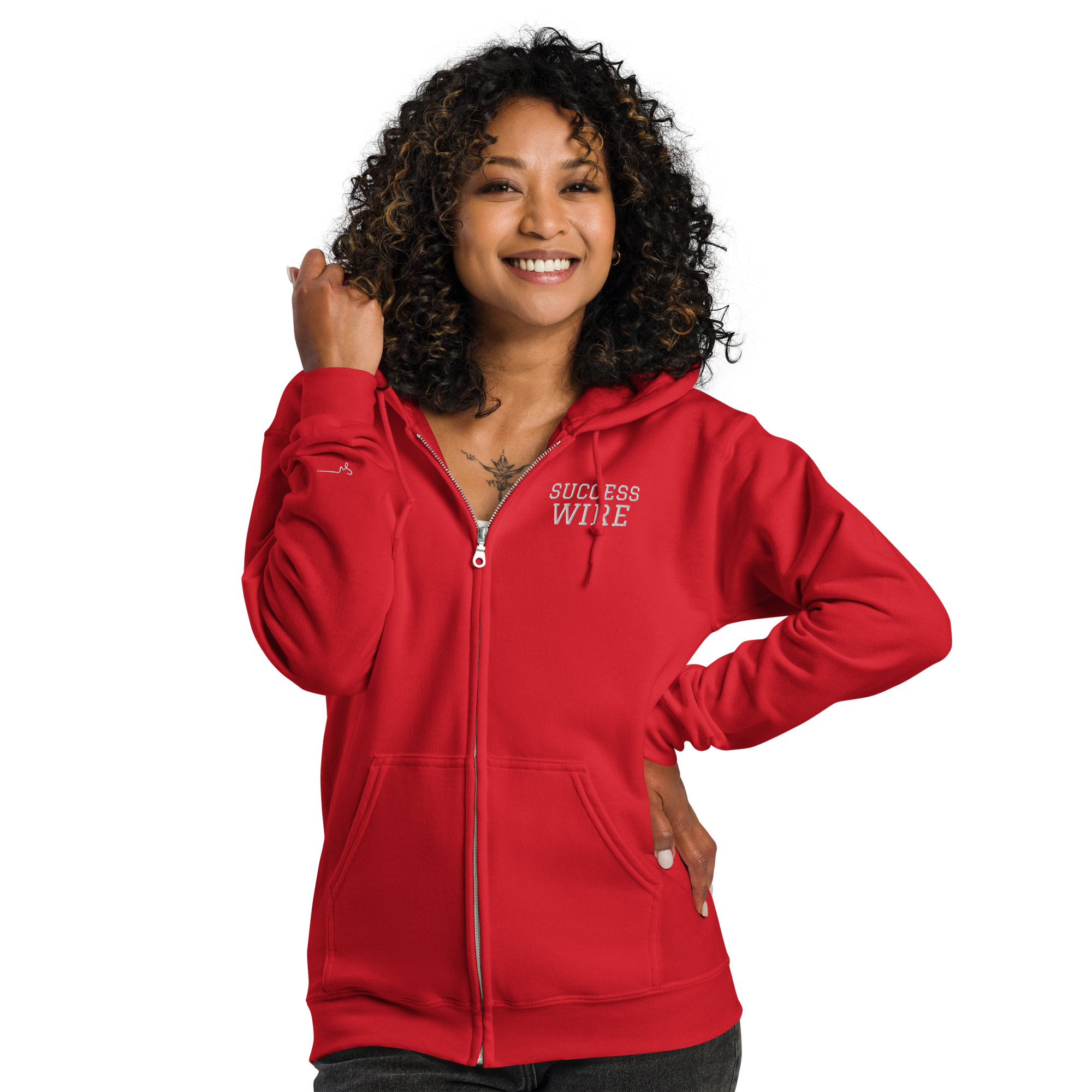 SUCCESS WIRE Elite Heavy Blend Zip Unisex Hoodie for Men and Women (8 Color Variants)