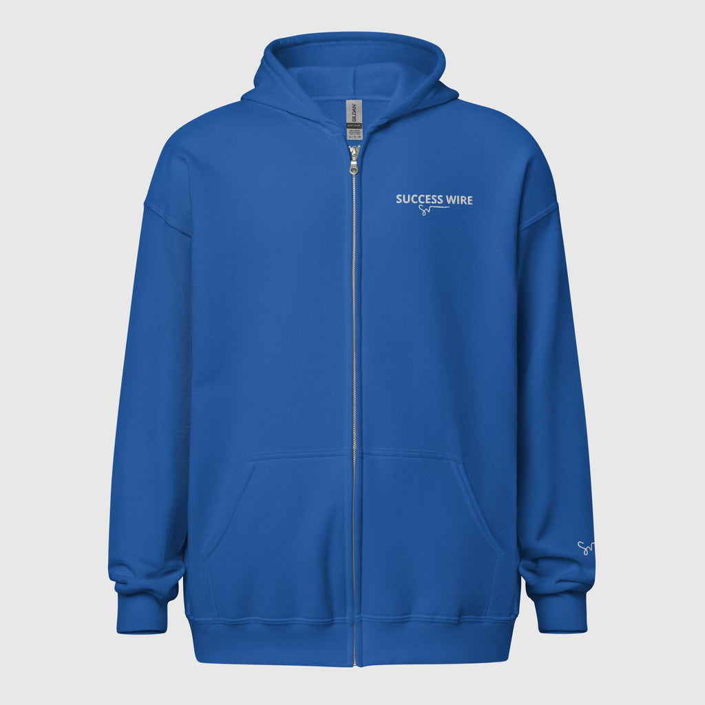 SUCCESS WIRE Heavy Blend Zip Hoodie for Women (Royal)