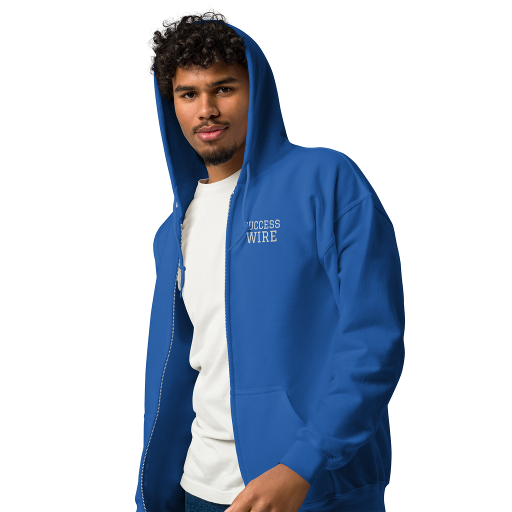 SUCCESS WIRE Elite Heavy Blend Zip Unisex Hoodie for Men and Women (8 Color Variants)