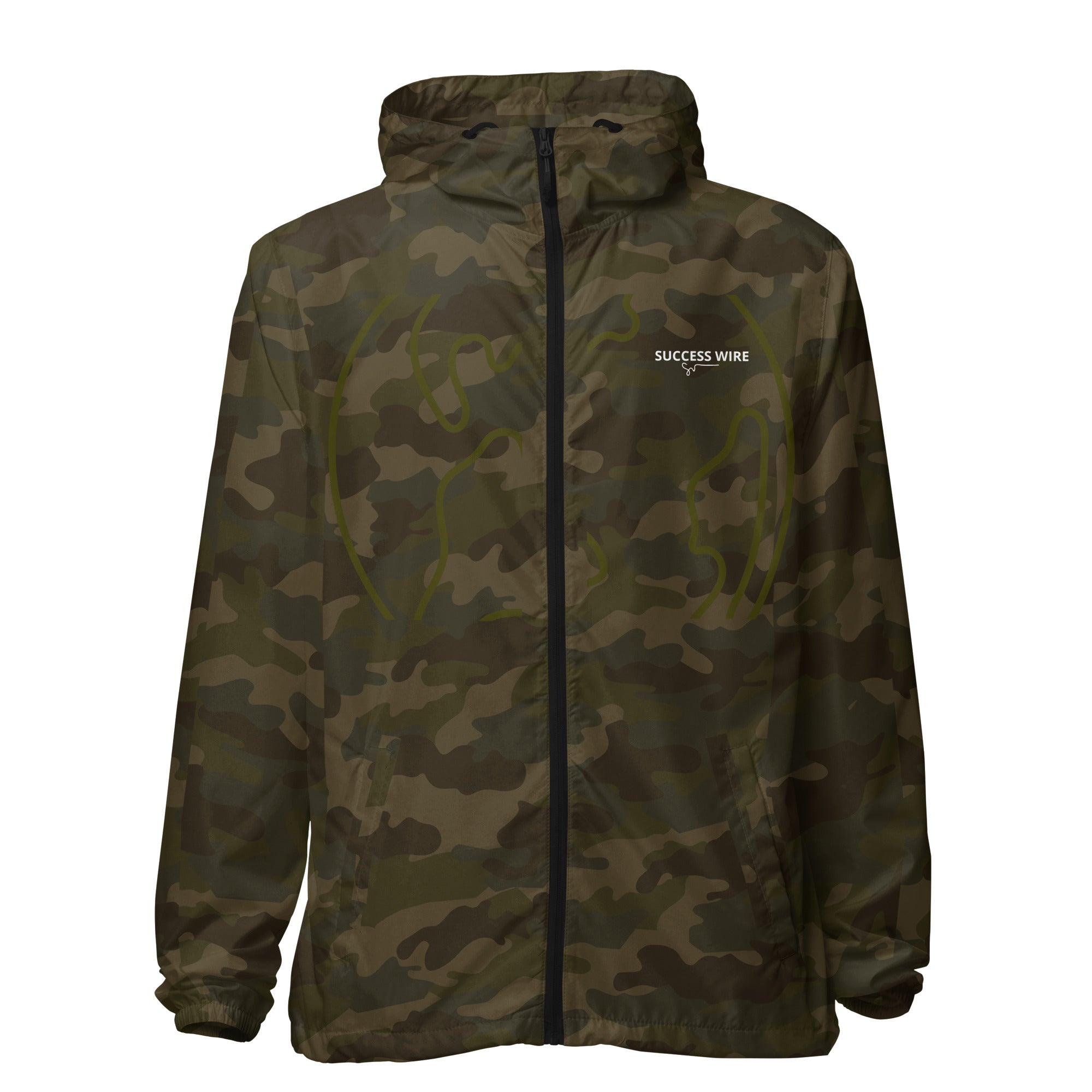 SUCCESS WIRE Unisex "Camouflage World" Windbreaker for Men and Women