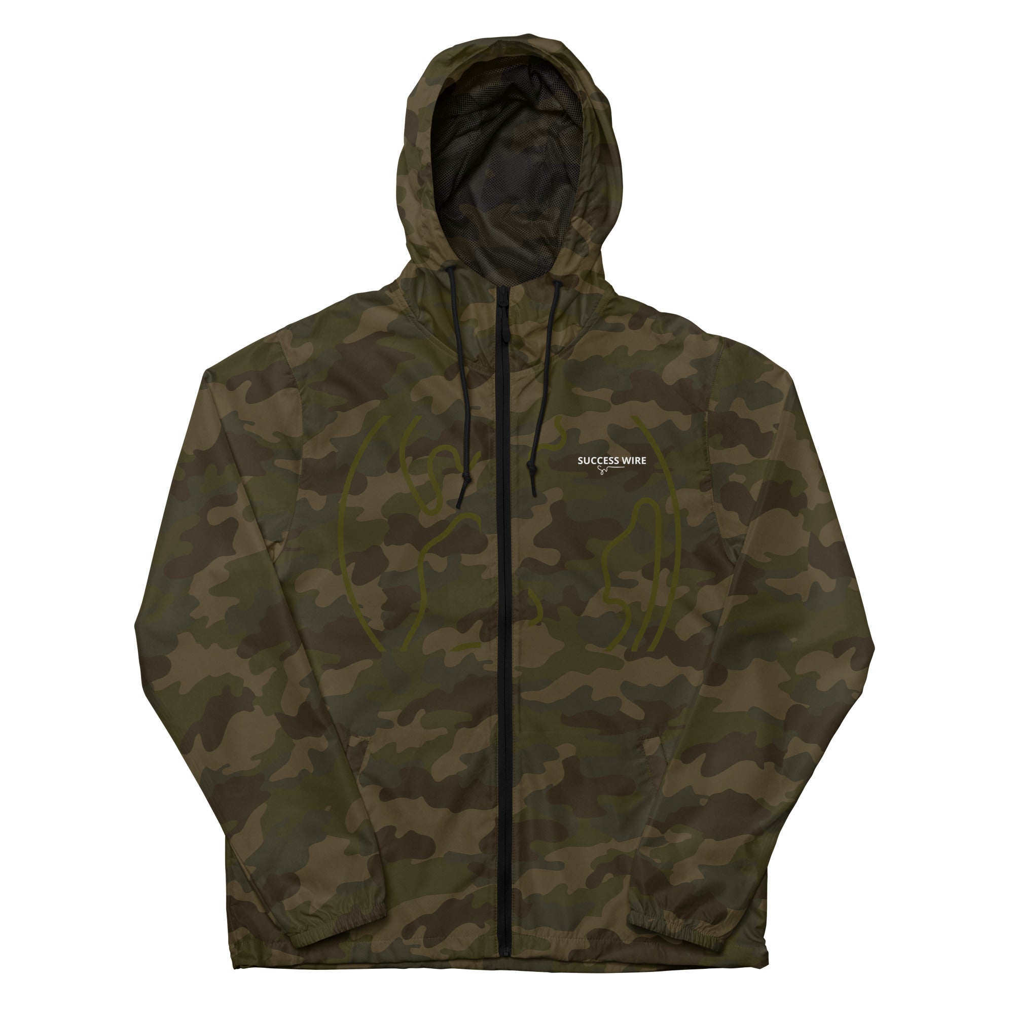 SUCCESS WIRE Unisex "Camouflage World" Windbreaker for Men and Women