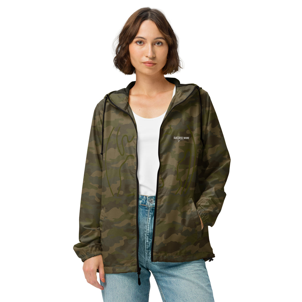 SUCCESS WIRE Unisex "Camouflage World" Windbreaker for Men and Women