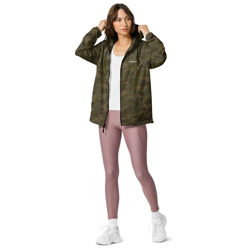 SUCCESS WIRE Unisex "Camouflage World" Windbreaker for Men and Women