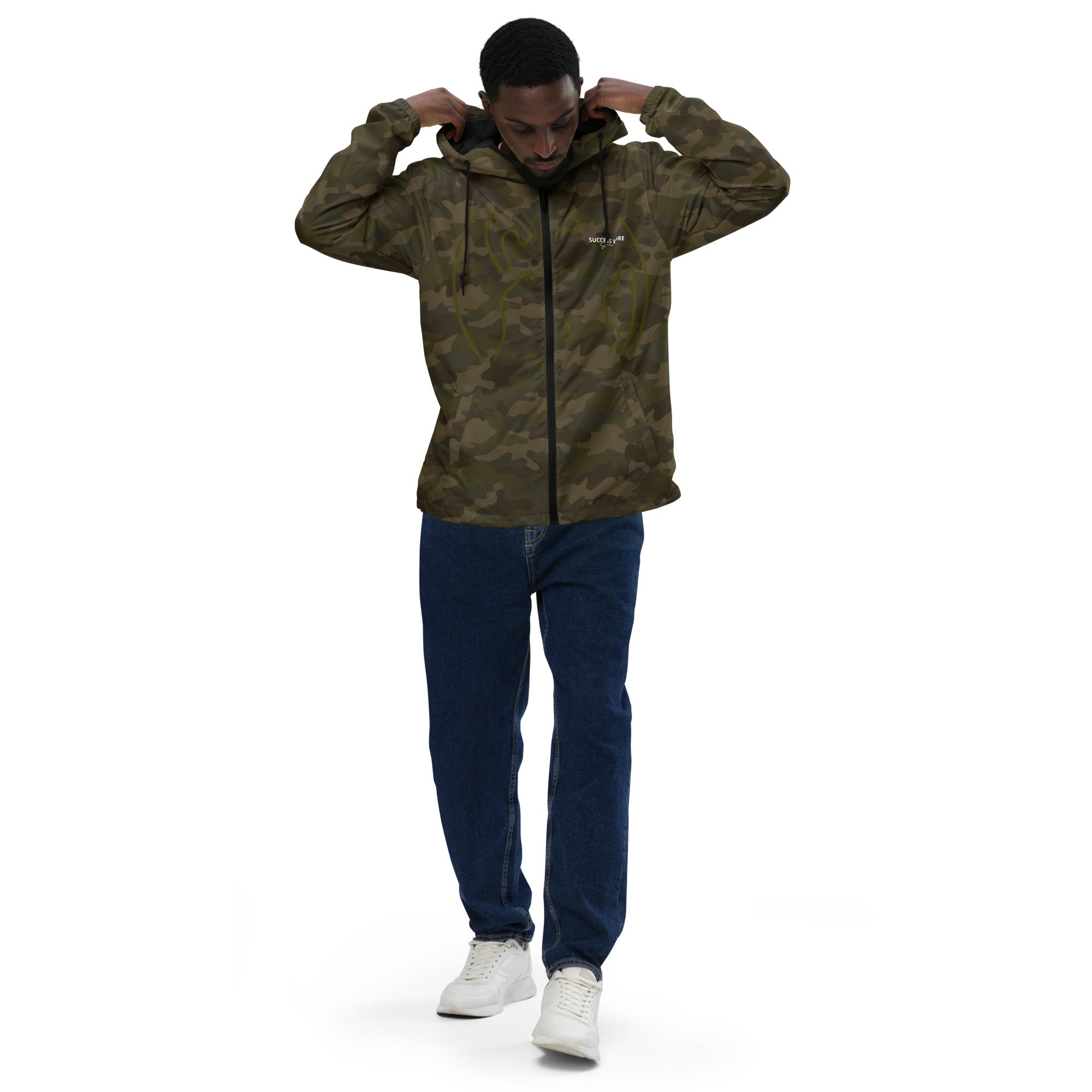 SUCCESS WIRE Unisex "Camouflage World" Windbreaker for Men and Women