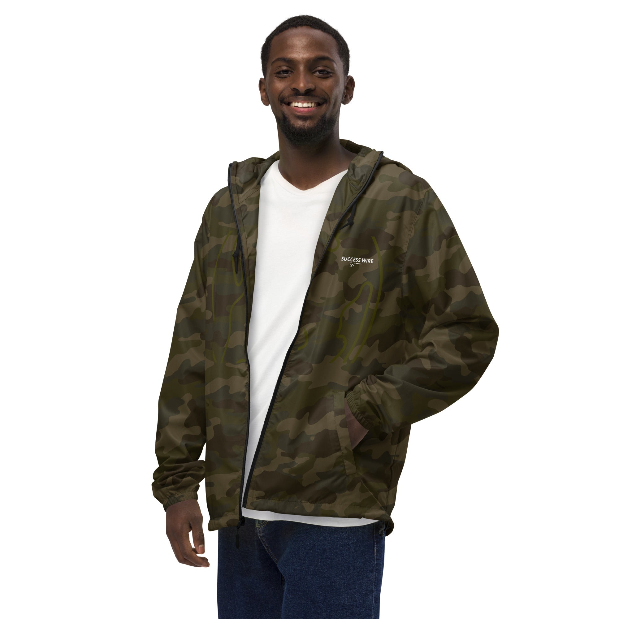 SUCCESS WIRE Unisex "Camouflage World" Windbreaker for Men and Women