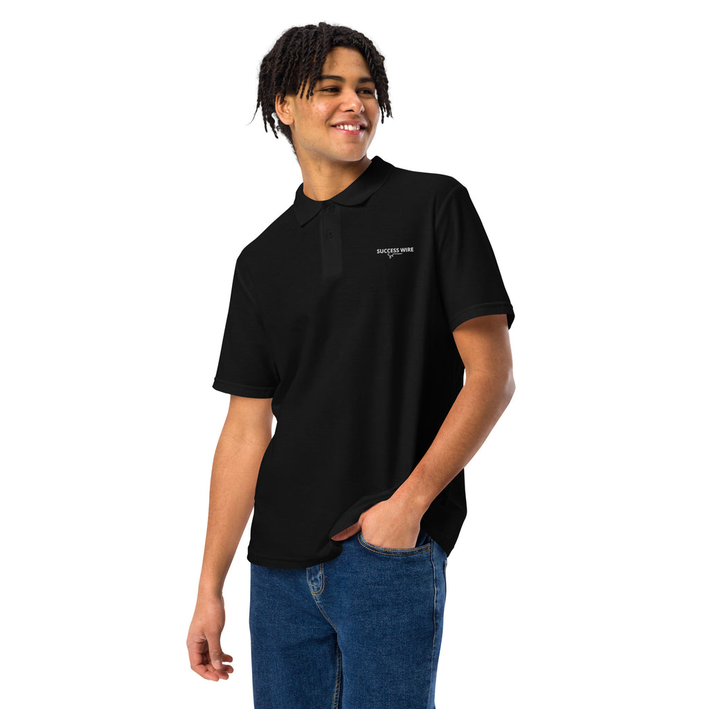 SUCCESS WIRE Pique Polo Shirt for Men