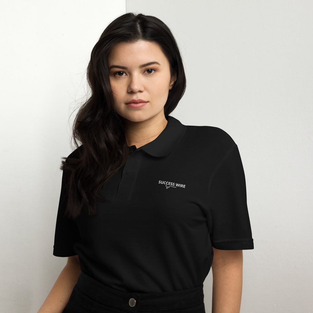SUCCESS WIRE Pique Polo Shirt for Women