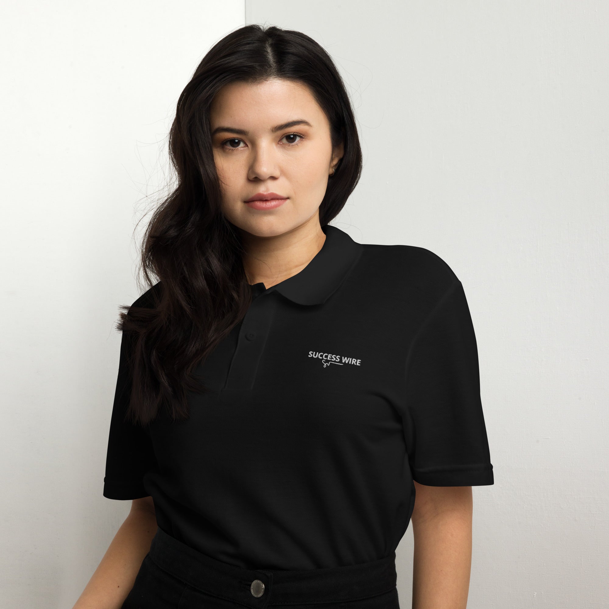 SUCCESS WIRE Pique Polo Shirt for Women
