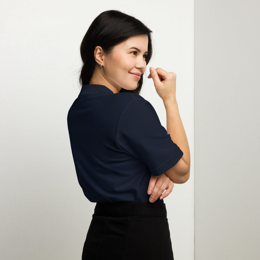 SUCCESS WIRE Pique Polo Shirt for Women