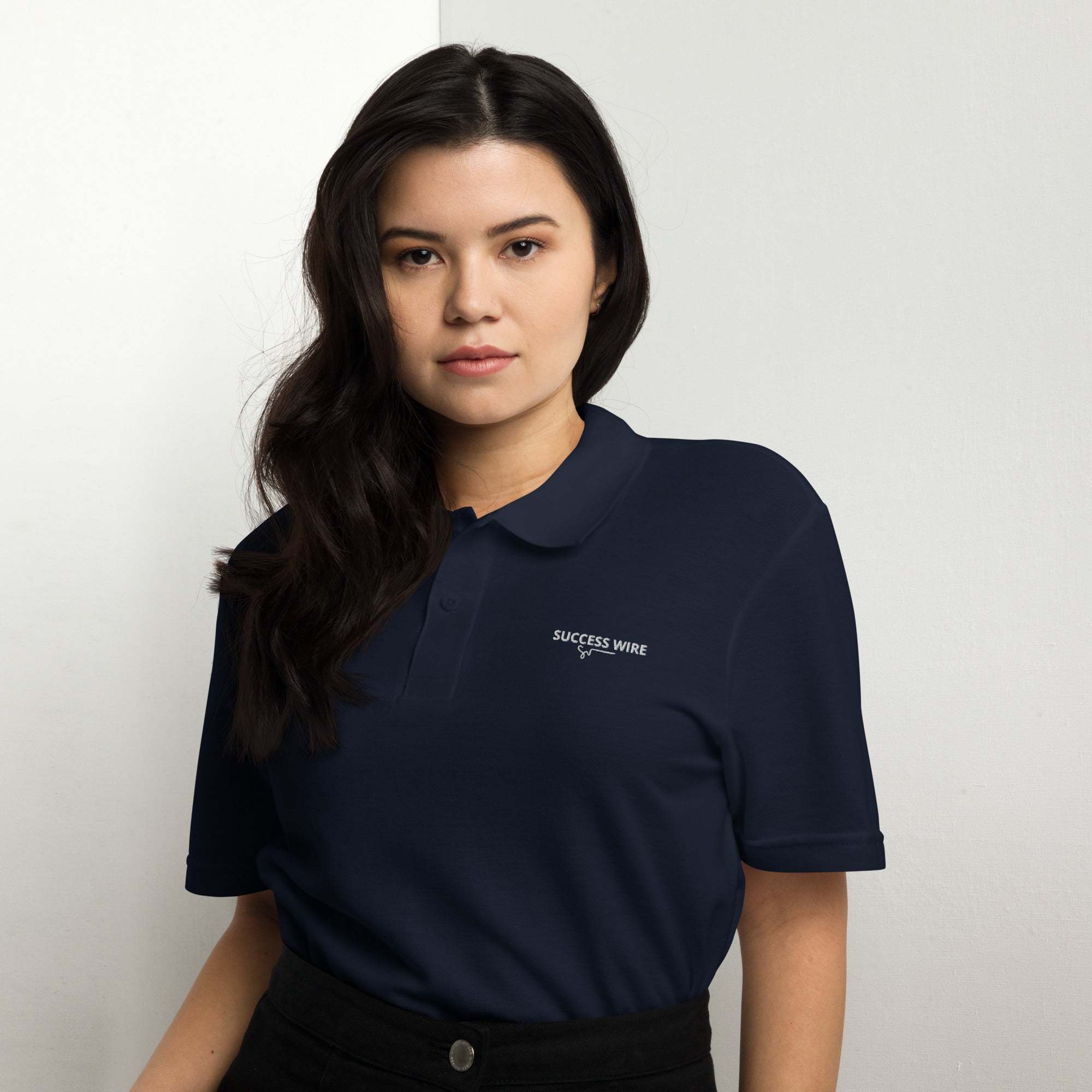 SUCCESS WIRE Pique Polo Shirt for Women