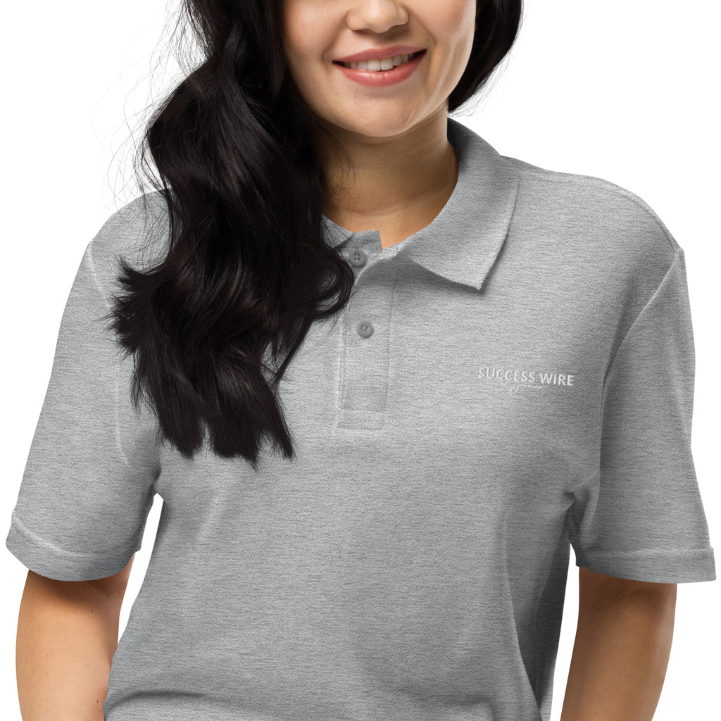 SUCCESS WIRE Pique Polo Shirt for Women