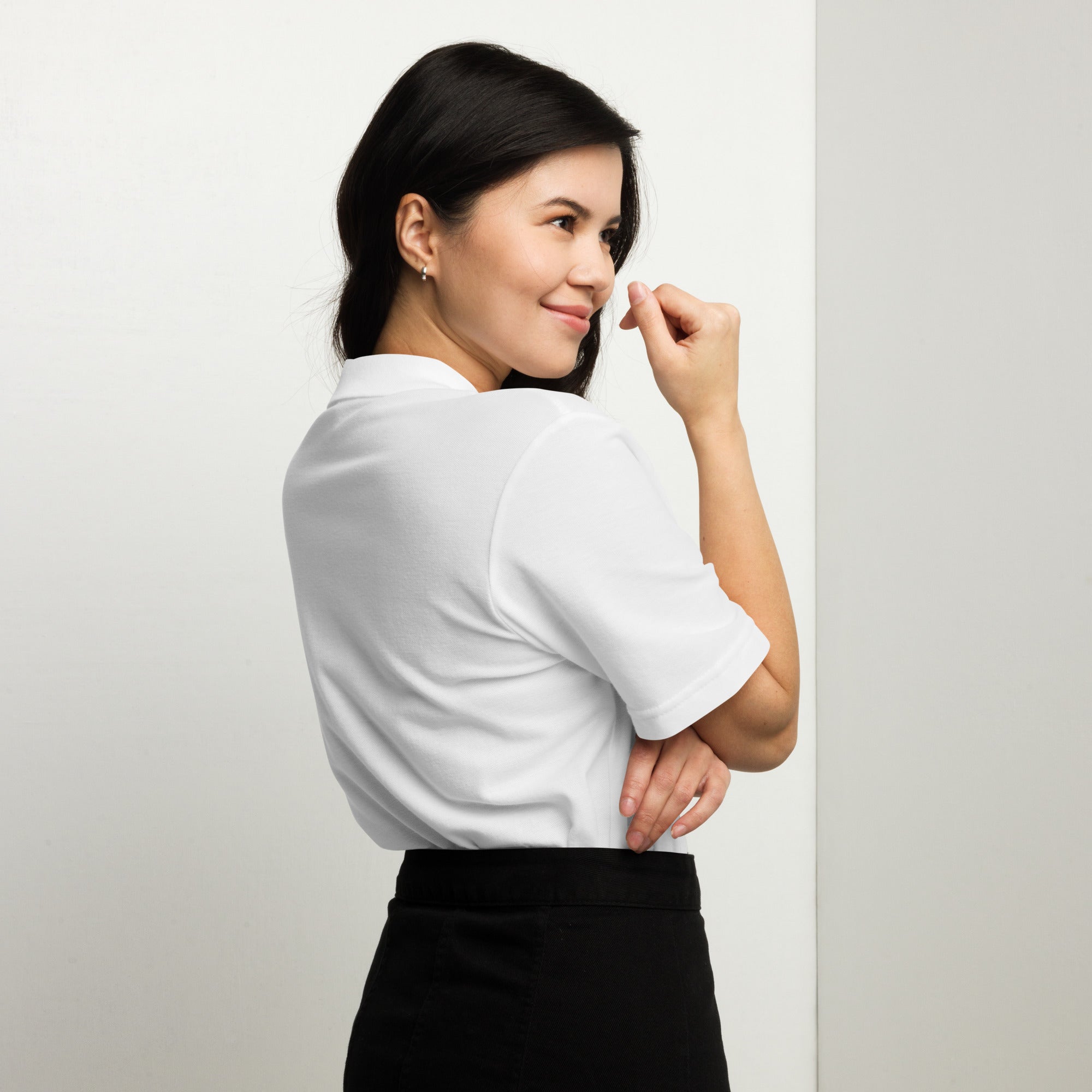 SUCCESS WIRE Pique Polo Shirt for Women