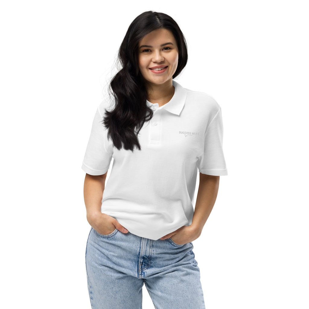 SUCCESS WIRE Pique Polo Shirt for Women