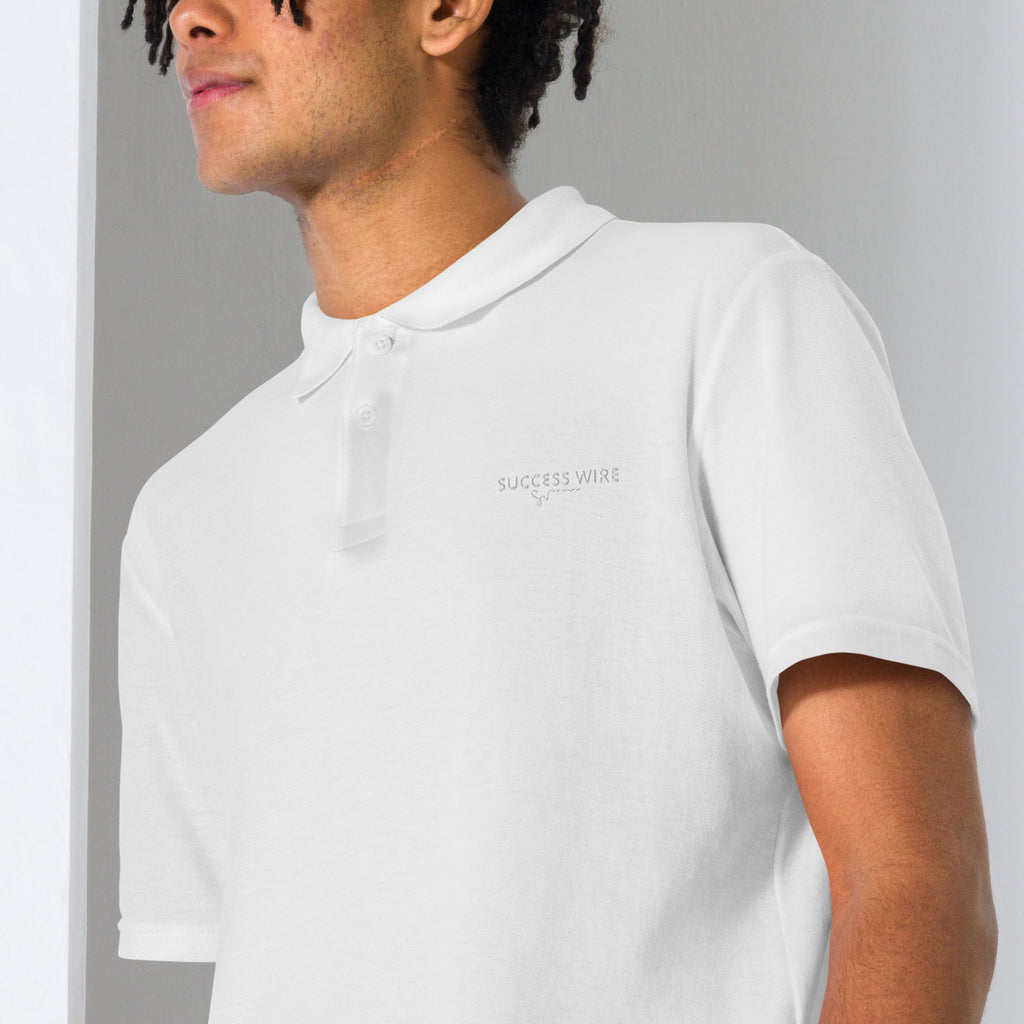 SUCCESS WIRE Pique Polo Shirt for Men