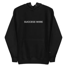 Load image into Gallery viewer, SUCCESS WIRE Embroidered Black/White Logo Hoodie for Women
