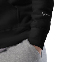 Load image into Gallery viewer, SUCCESS WIRE Embroidered Black/White Logo Hoodie for Women
